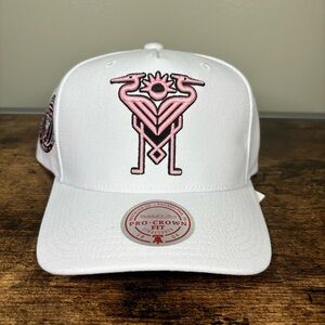 Mitchell & Ness White Inter Miami CF Palm Tree Pro Men’s Snapback Hat